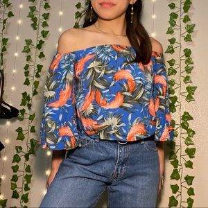 Tropical/Hawaiian crop top